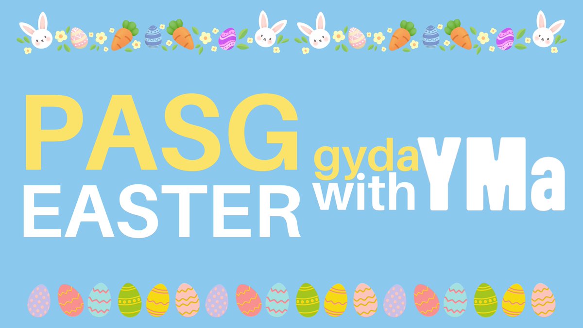 Ymunwch â hwyl y Pasg yn YMa 🐣 Mae gennym ni 2 wythnos llawn dop i gadw pawb yn brysur! Join the Easter fun at YMa 🐣 We have a jam packed 2 weeks to keep everyone busy! Darganfod mwy ⬇ Find out more ⬇ 🔗 ymaonline.wales/whats-on-at-yma