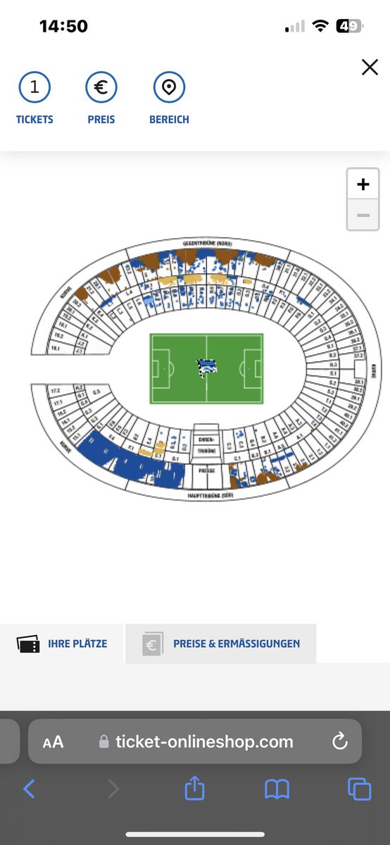 Der Oberrang neben dem Gästeblock wurde aufgemacht #s04 #s04tickets <a href="/s04_tickets/">Ticketbörse</a>