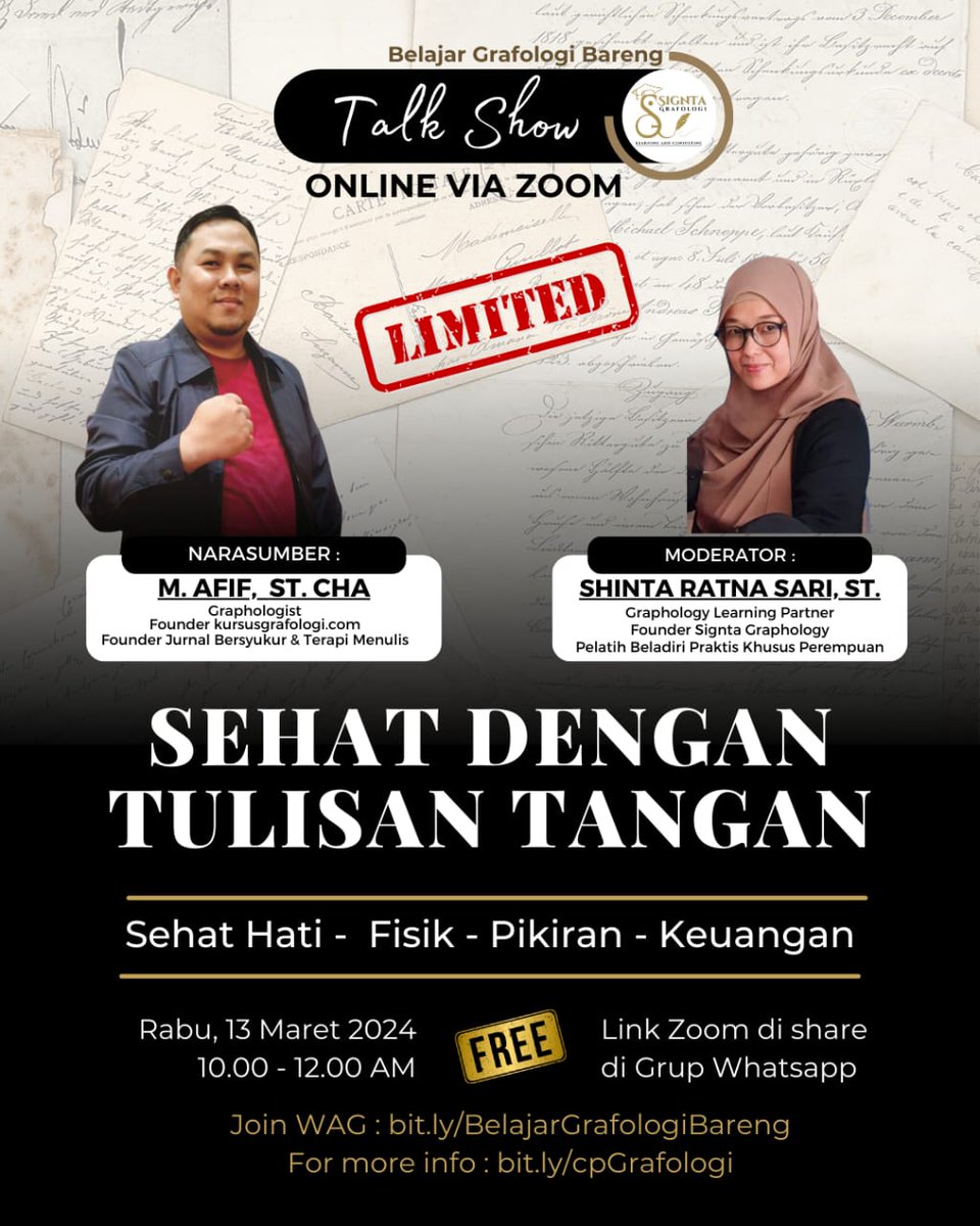 Afifterapimenul's tweet photo. Talk show terapi menulis : sehat dengan tulisan tangan https://t.co/hqNy5h1Rto