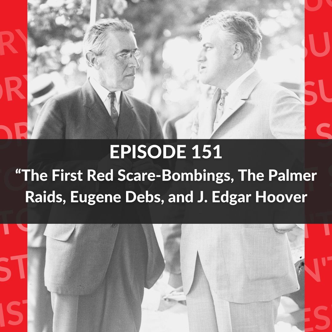 HTDSpod's tweet photo. “Palmer, do not let this country see red.” Check out our latest episode! Available now. 

#HTDS #HistoryPodcast #AmericanHistory #HistoryProfessor #HistoryTeacher #History101 #RedScare #PalmerRaids https://t.co/09DTw0mm8A
