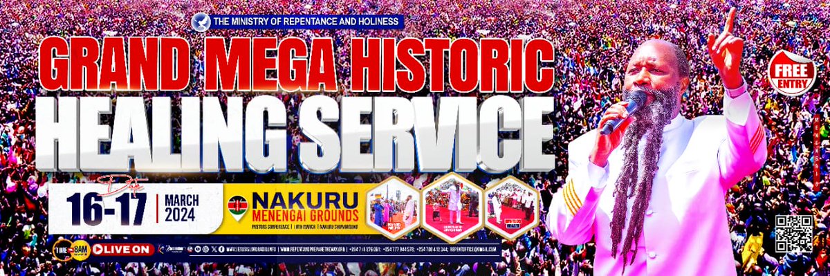 PastorLee28's tweet photo. Join the #JourneyToMenengai6 &amp; don't forget to come with all your burdens, pains, sufferings - all diseases.

Come bring it all to JESUS. Jesus said we should cast all our burdens on him because HE cares.

There is nothing you're going through that JESUS can't take care of. Come! https://t.co/LzAvPbnyAo