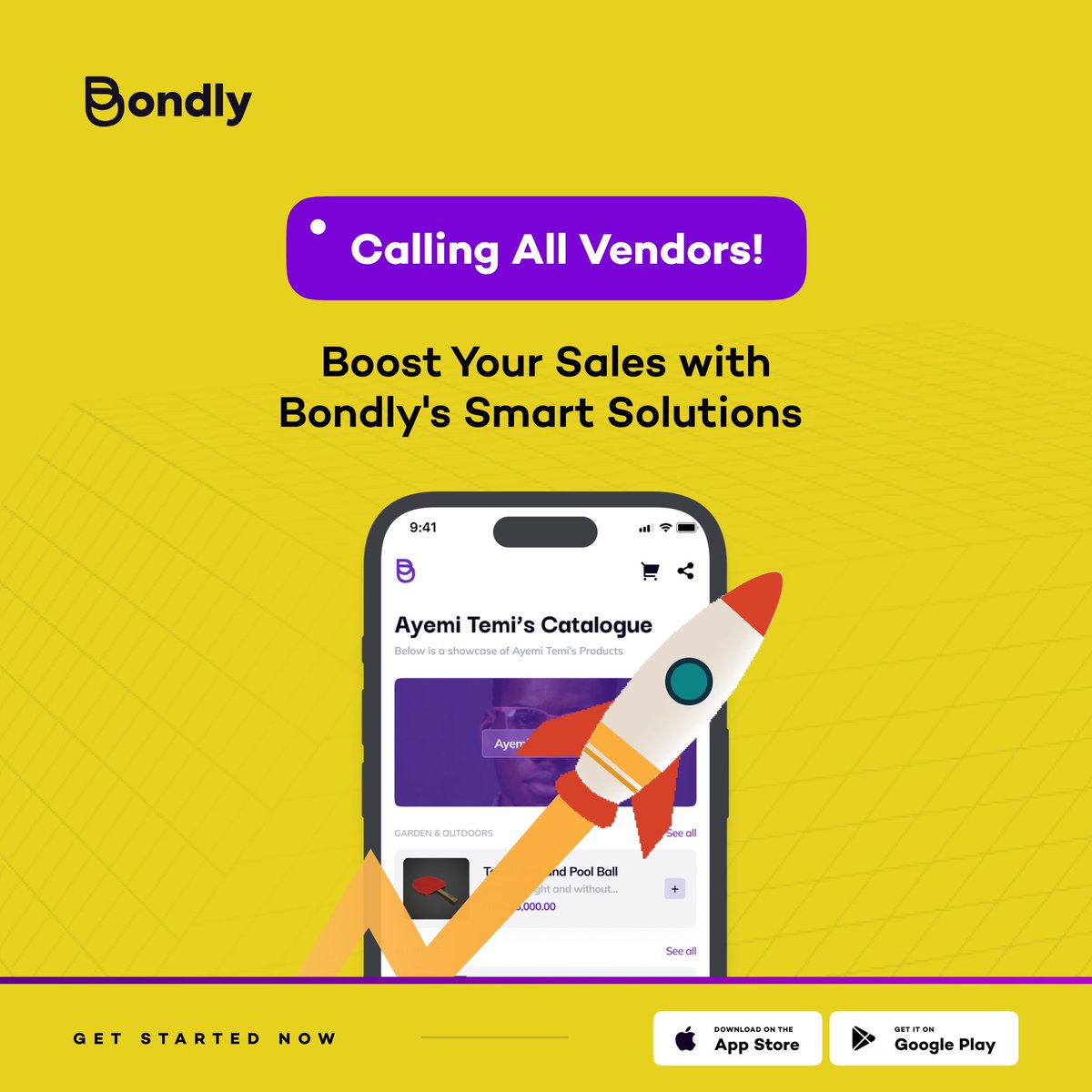 Bondlyhq's tweet image. Your success story as an online vendor begins with using Bondly to skyrocket your sales. 

Utilize Bondly to transact with your customers and earn their trust today!!!!

Go to your play store or Apple Store to download the app. 

#Bondly #SecuredTransaction #Vendors #UseBondly