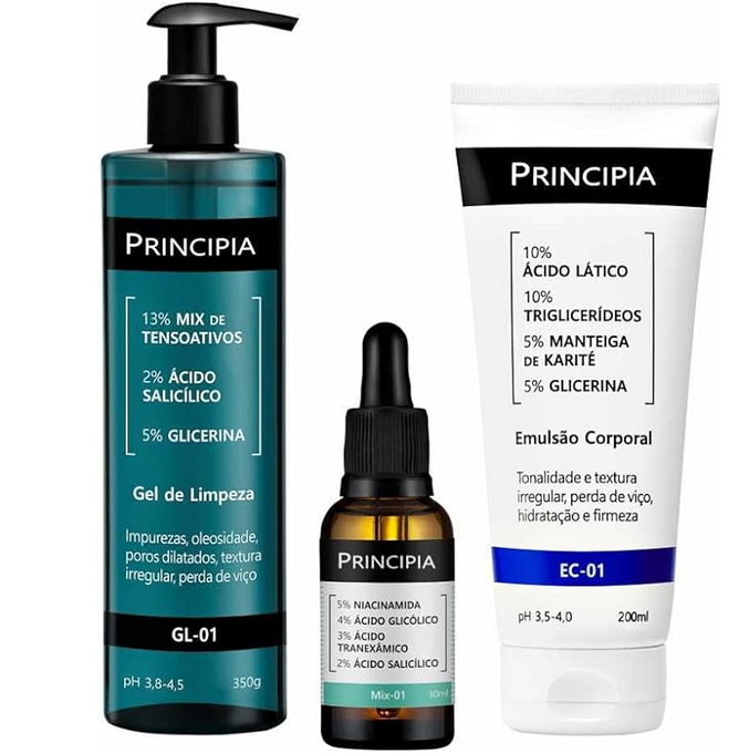 Kit Principia Anti Acne E Queratose Pilar Trio