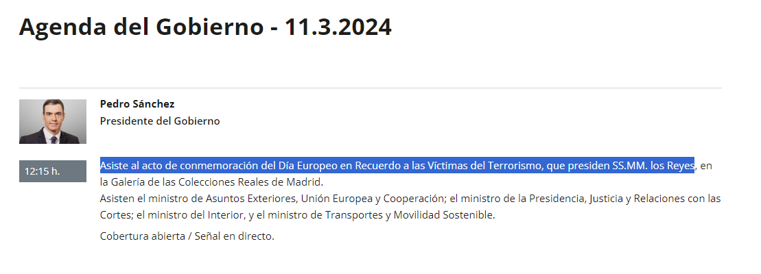 Pablo__Machuca's tweet photo. Literalmente, estaba con las víctimas del terrorismo junto a los reyes. En el acto ha hablado Ana Cristina López, que perdió a su marido el 11-M https://t.co/J6SNiq0BPC