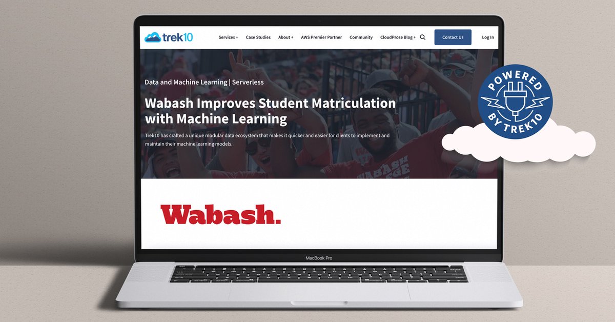 Trek10inc's tweet image. Learn how Trek10 helped @WabashCollege recruit more non-athletes, as well as expand their reach to prospective students outside of Indiana.
bit.ly/3IjJDKc
#AWS #AWSML #MLOps #nevertrekalone