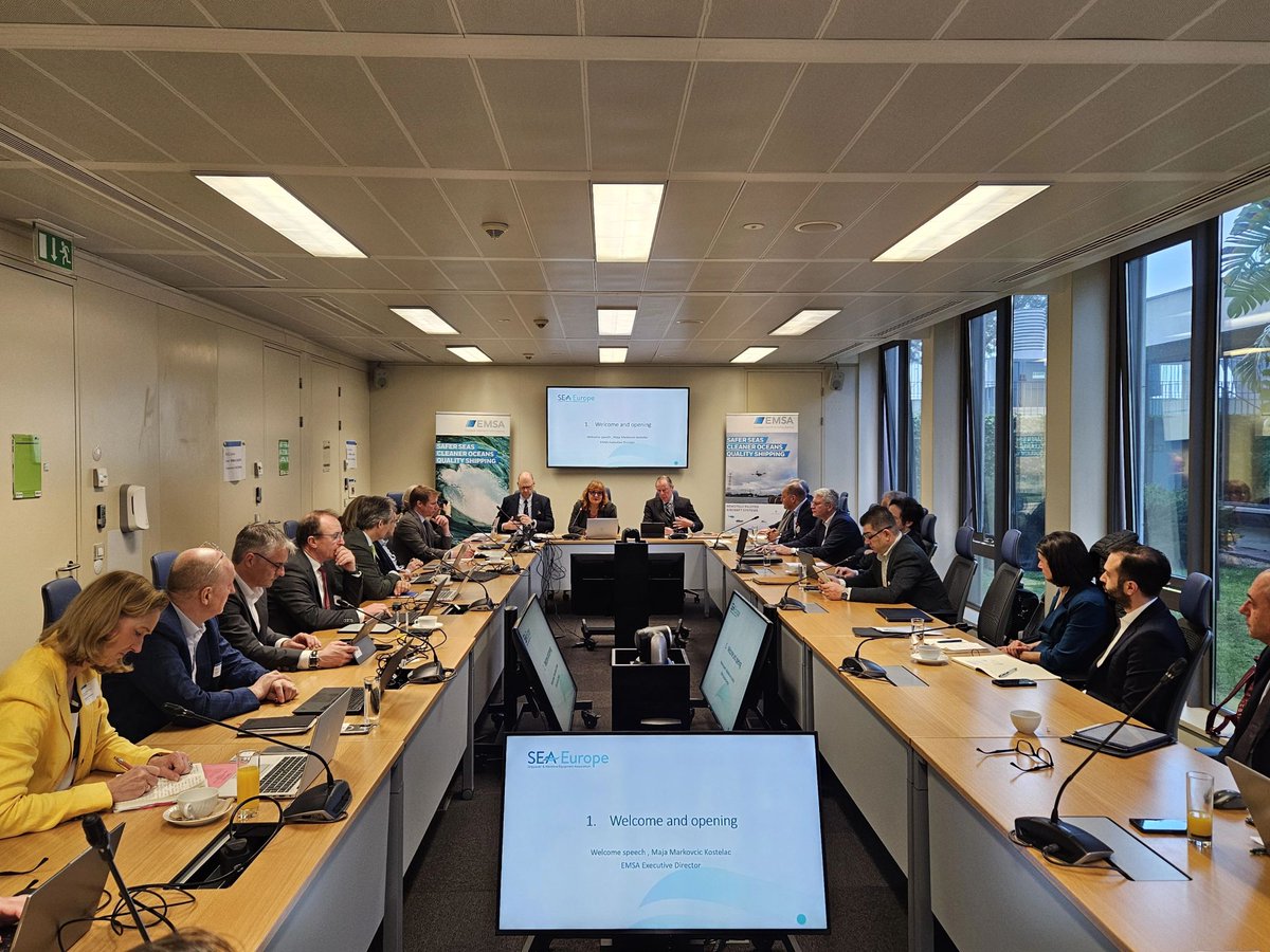 HEMEXPO (@hemexpo) on Twitter photo Last week @HEMEXPO participated in the <a href="/seaeurope/">SEA Europe</a> Board of Directors meeting, held at the <a href="/EMSA_EU/">European Maritime Safety Agency (EMSA)</a> headquarters in Lisbon.
During the meeting, the board discussed #sustainability, #safety, and #digitalization within the #maritime industry.
#SEAEurope #hemexpo Last week @HEMEXPO participated in the <a href="/seaeurope/">SEA Europe</a> Board of Directors meeting, held at the <a href="/EMSA_EU/">European Maritime Safety Agency (EMSA)</a> headquarters in Lisbon.
During the meeting, the board discussed #sustainability, #safety, and #digitalization within the #maritime industry.
#SEAEurope #hemexpo