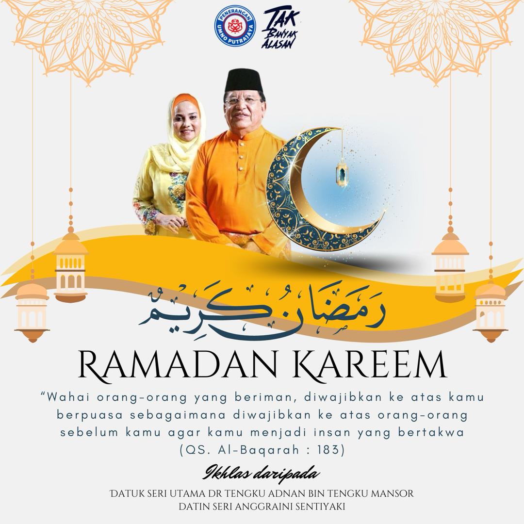 Selamat menyambut bulan Ramadan. Moga kita dikurniakan kesihatan dan dapat sama2 meningkatkan ibadah kpd Allah SWT. 

#RamadanKareem 
#Ramadan2024