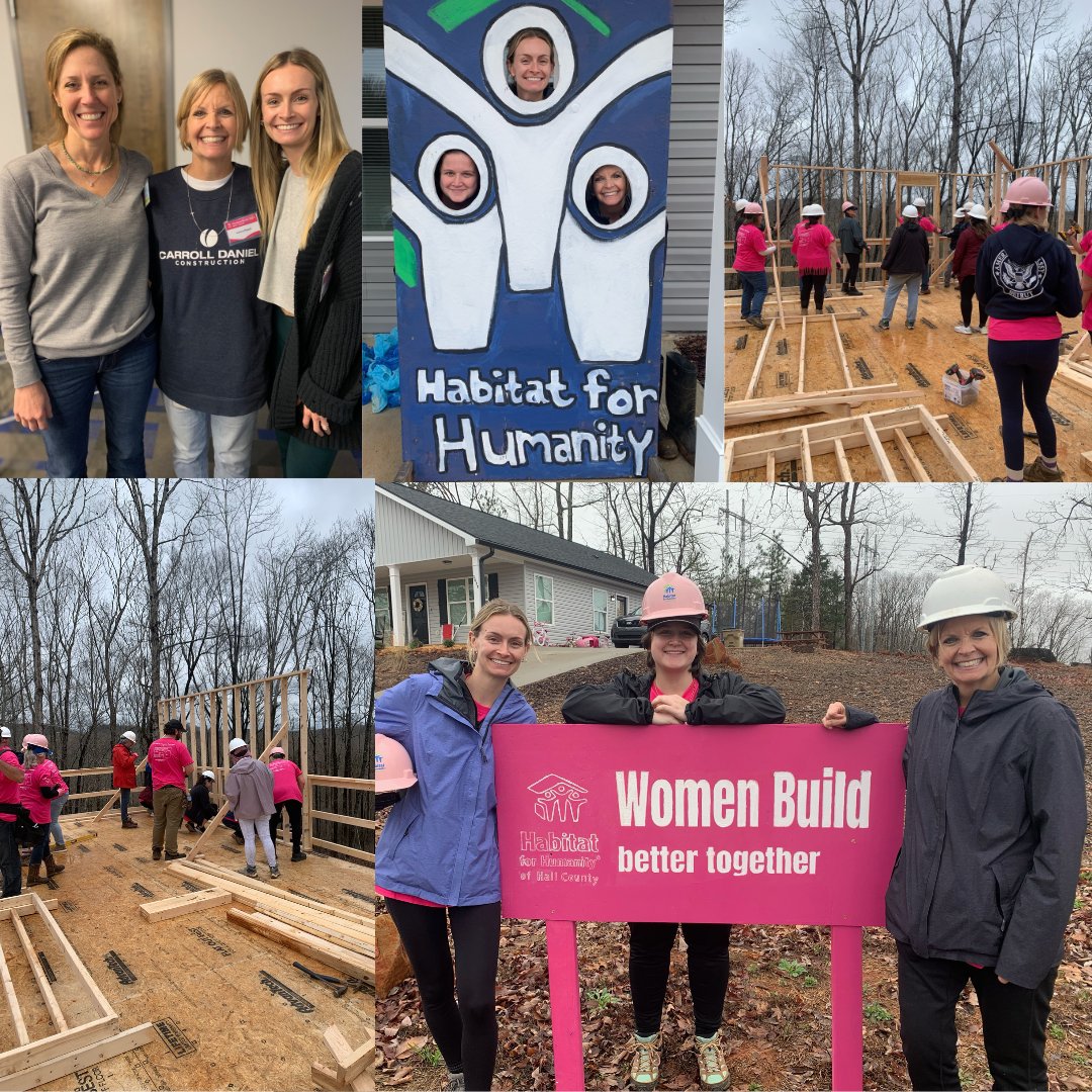 CarrollDanielCo's tweet image. Over the weekend, members of the Carroll Daniel team participated in the #WomenBuild2024 event organized by the Hall County Habitat for Humanity. This event united women in mutual inspiration, fostering a collaborative spirit to #BuildforBetter.