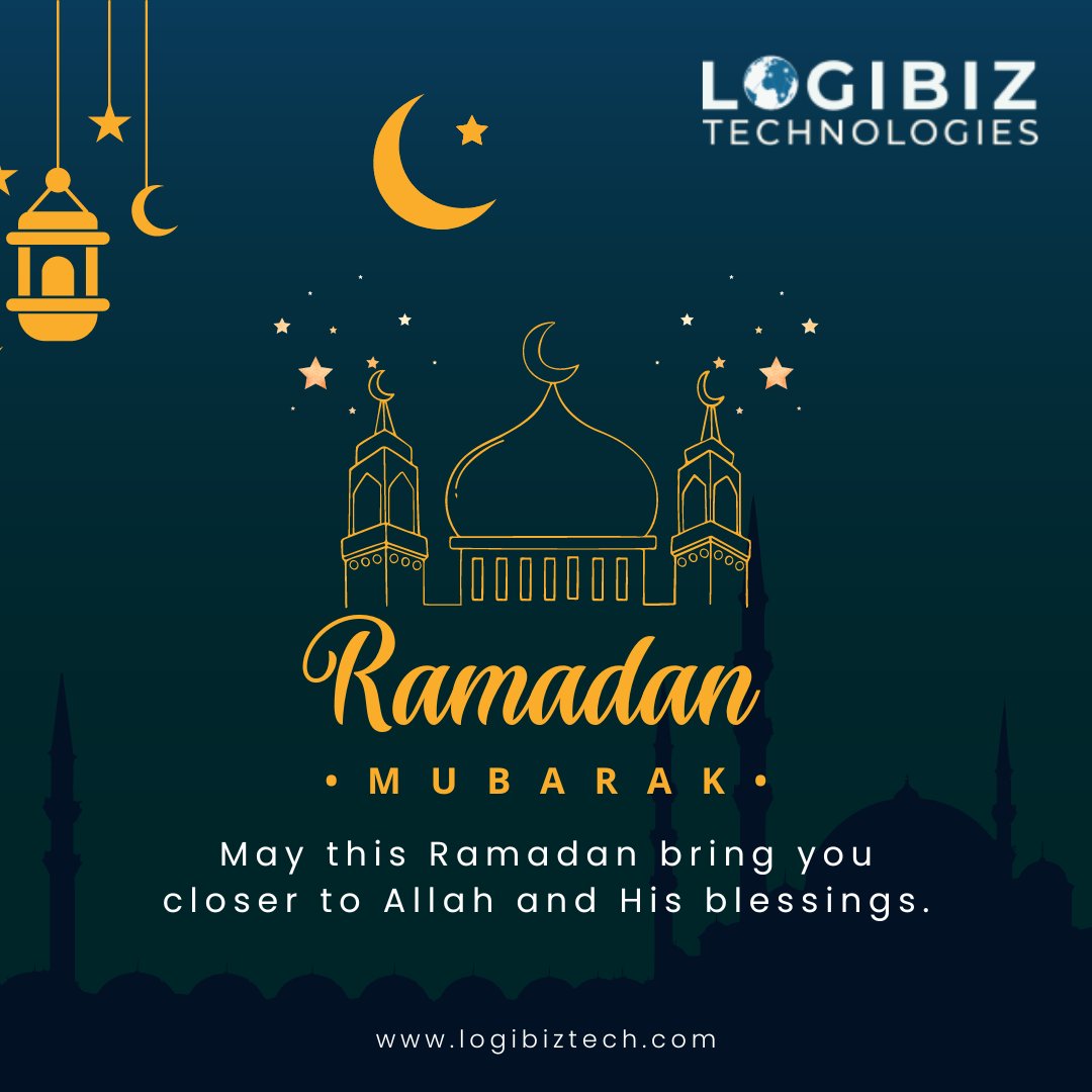 Logibiz Sending you heartfelt wishes for a Ramadan filled with abundant blessings and divine guidance. Ramadan Mubarak! #ramadankareem #ramadan2024 #ramadanmubarak