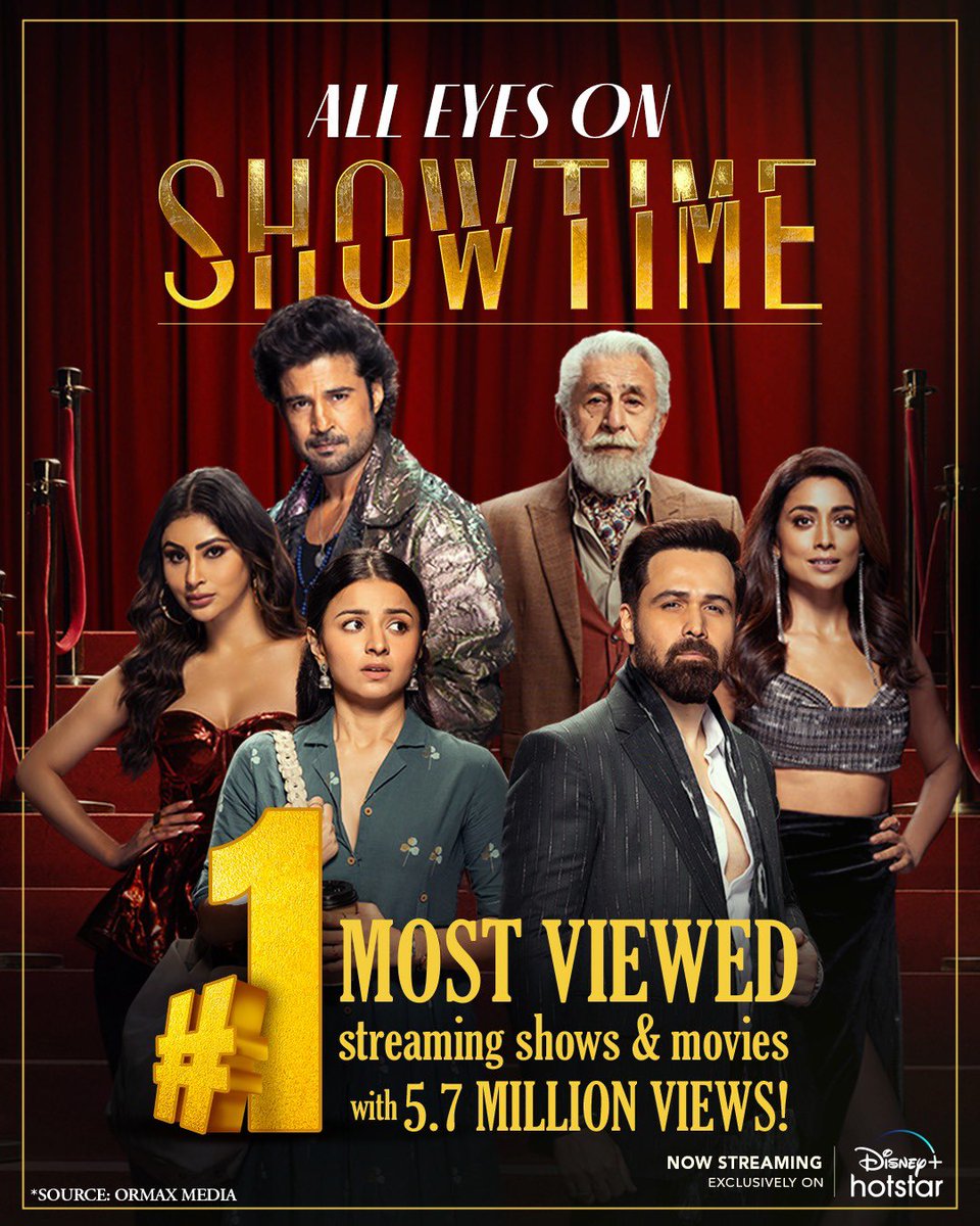 #Showtime is on top because they're here to serve! 🤌🏽✨ #HotstarSpecials #Showtime, now streaming only on Disney + Hotstar! #ShowtimeOnHotstar #KaranJohar @apoorvamehta18 @somenmishra0 #MihirDesai #SumitRoy @architkumar1 #NaseeruddinShah @emraanhashmi @MahimaMakwana_