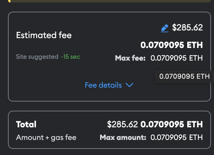 bitmystic369's tweet image. High gas fees on Ethereum are beyond frustrating! 💸 For a small transaction, $285 in fees is just unacceptable. Ethereum&apos;s scalability issues urgently need addressing. Users deserve a blockchain that&apos;s accessible and affordable. #Ethereum #GasFees #BlockchainStruggles