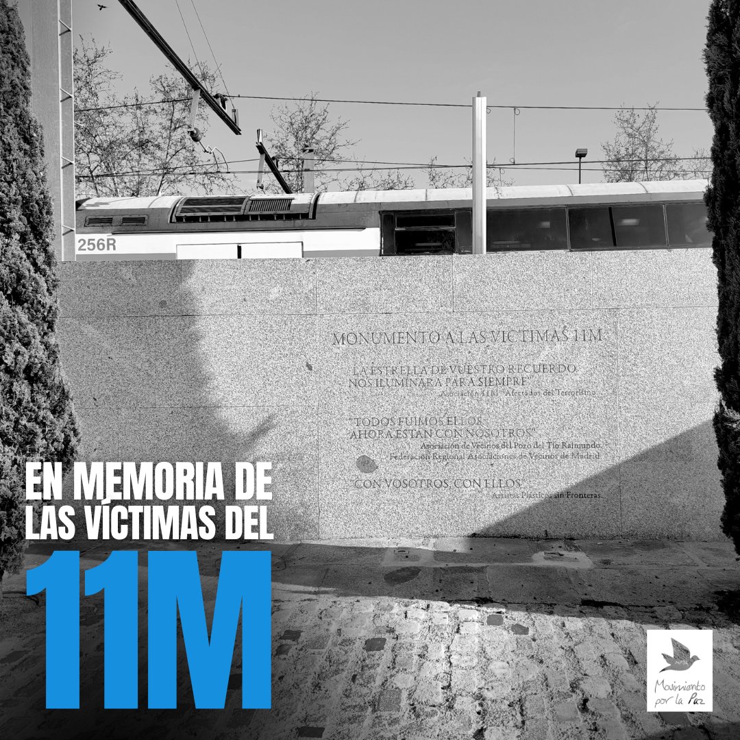 "La estrella de vuestro recuerdo nos iluminará para siempre".

⚫ En memoria de las víctimas del #11M: mpdl.org/noticias/memor…

#DíaEuropeoVíctimasTerrorismo