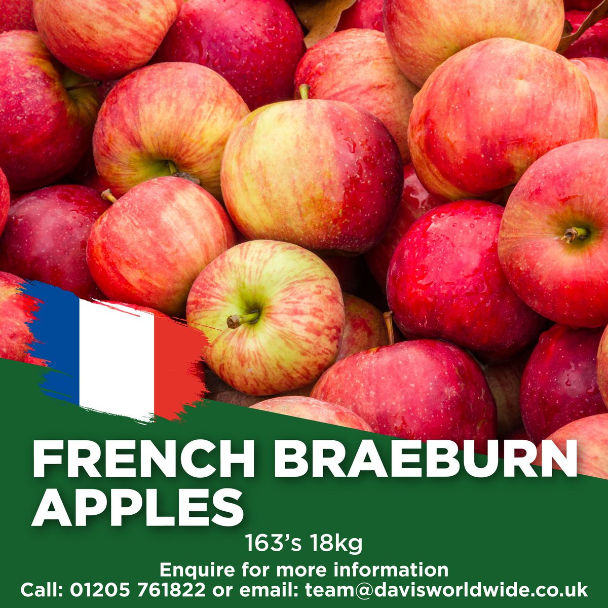 Delicious French Braeburn  Apples. Absolutely amazing...

Order yours today...call 01205 761822 or email team@davisworldwide.co.uk

#apple #apples #fruit #freshapples #qualityapples #fruitlovers #fruits #snacks #snack #wholesaler #freshfruits #foodporn #fruitporn #fruitwholesale
