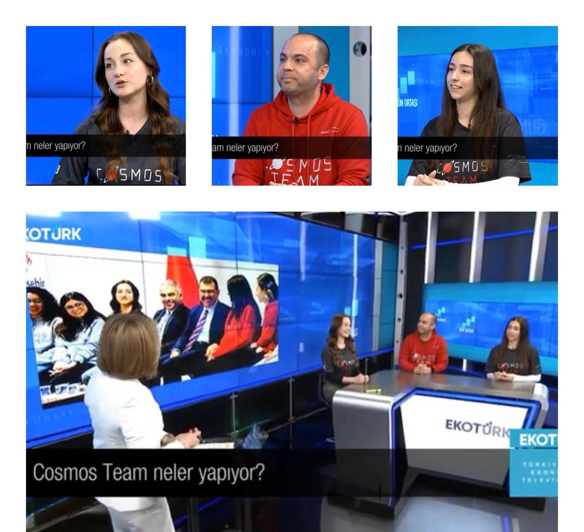 Okulumuz Fen ve Teknoloji Lisesi Cosmos Kulübü öğrencileri yaptığı çalışmaları anlatmak ve projelerinden bahsetmek üzere EKOTÜRK TV’de Ahu Orakçıoğluyla Gün Ortası programına konuk oldular.