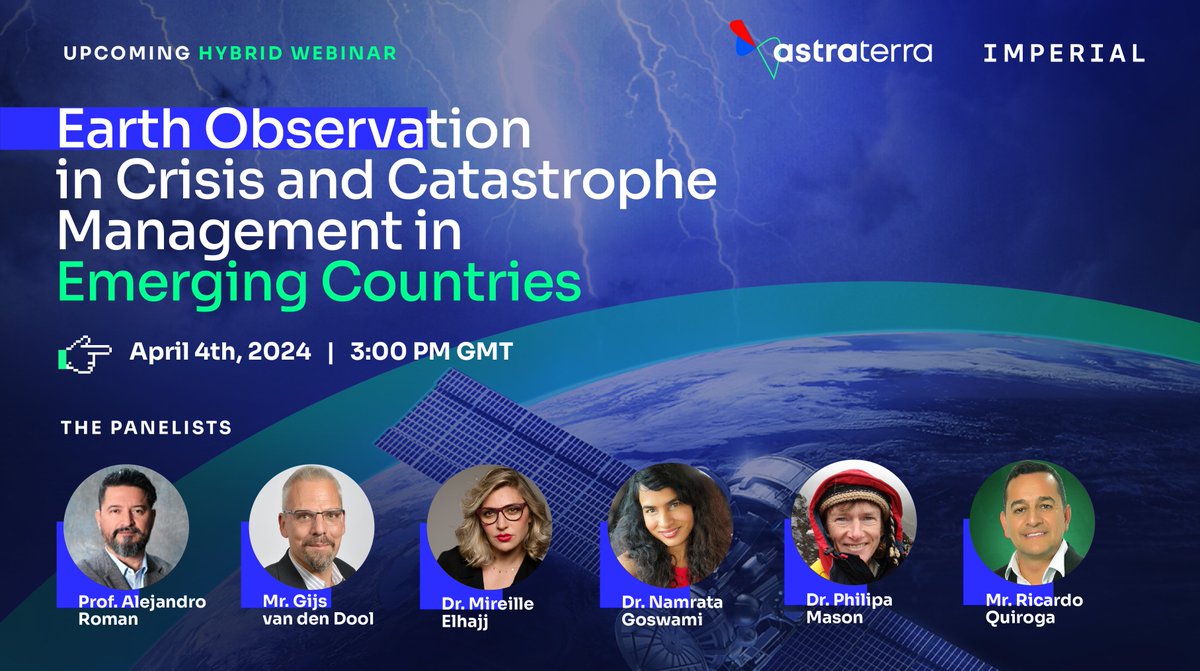 Don't miss the opportunity to participate in this exclusive Webinar organised by Astraterra UK and Imperial College London’s Centre for Active Resilience and Security (CARS)! Details in link: imperial.ac.uk/events/174958/…