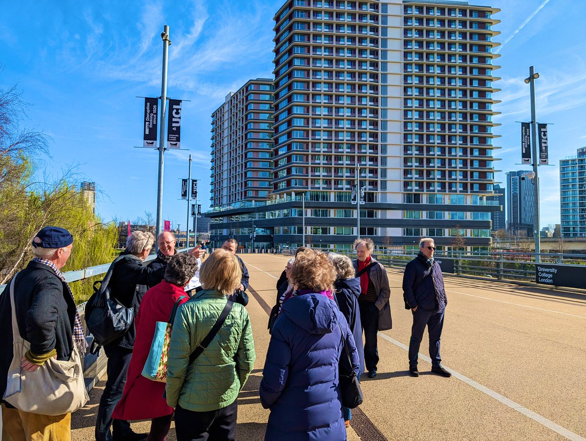 It was a pleasure to welcome The Architecture Club to @UCLEast this weekend in the sunshine ☀️ We hope you enjoyed hearing more about the vision behind the campus and how Gavin and the team @_SW_News brought the plans to life