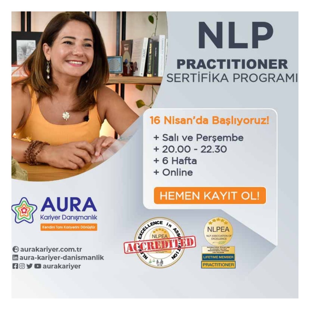 📢İkinci dönem 'NLP Practitioner' Sertifikalı #Eğitim Programımız (NLPEA Akredite) 16 Nisan'da Başlıyor❗

📌Soruların gücünü #NLP ile keşfedeceğiniz eğitimimizin detayları🔗➡️aurakariyer.com.tr/nlp-practition…
#nlppractitioner #sertifika #kişiselgelişim #insankaynakları #ik #hr #training