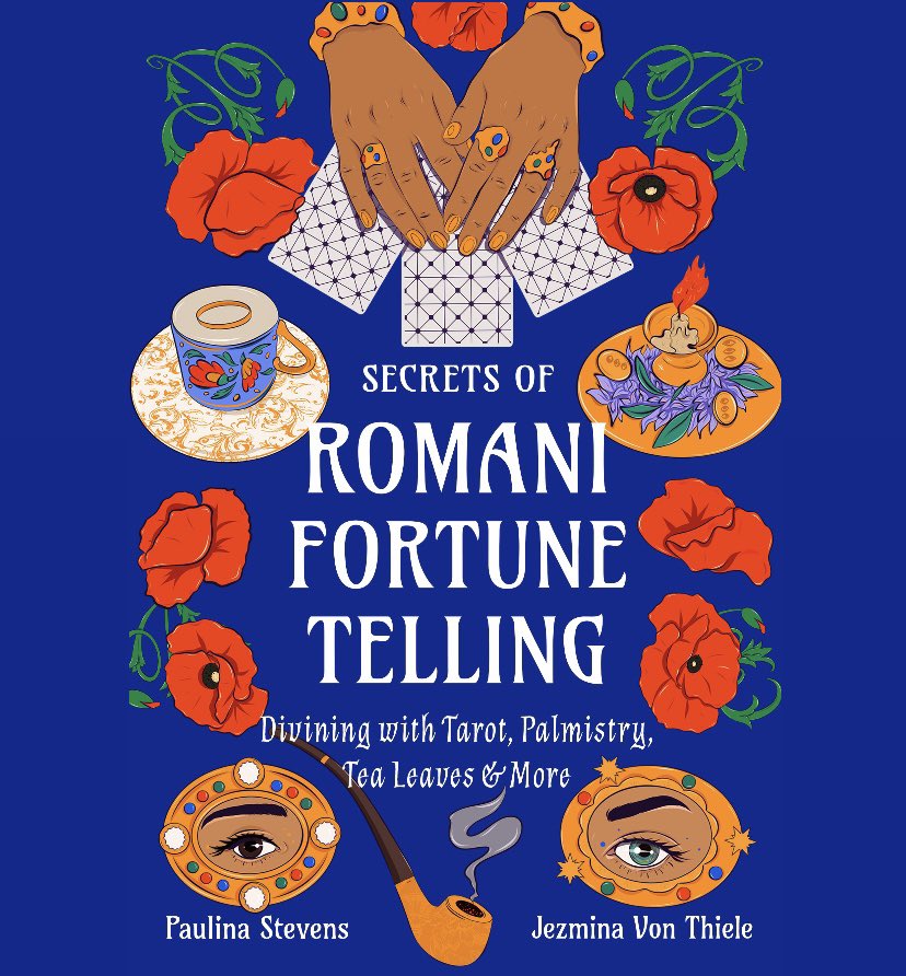 romanistanpod's tweet image. Our book Secrets of Romani Fortune Telling @WeiserBooks is available for preorder! We share stories and tips from our family trade, hoping to better represent this work that’s been putting food on the tables of Romani families for centuries. 
On sale: barnesandnoble.com/w/secrets-of-r…