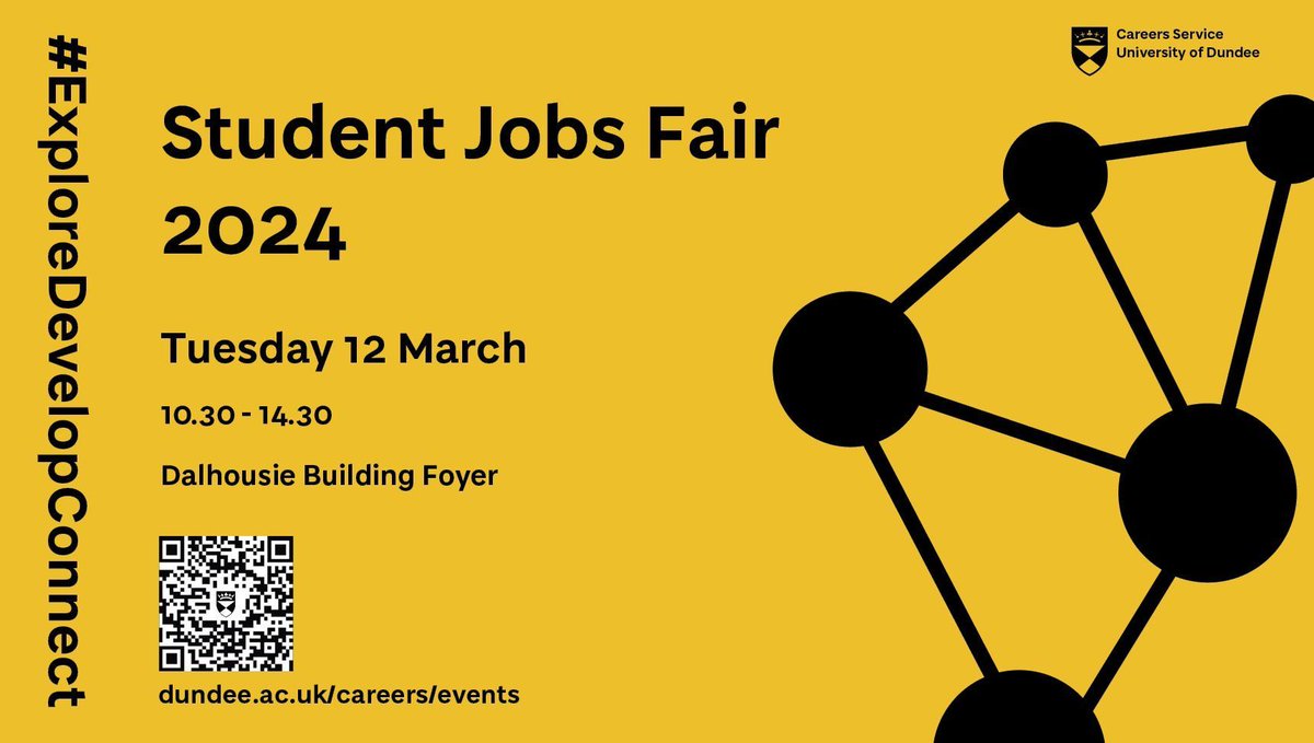 UoDCareers's tweet photo. 1 day to go until 12 employers are on campus (Tues 12/03) promoting both part-time job and internship opportunities.
Don’t miss out on this opportunity to meet with hiring managers and put yourself forward for these opportunities.
https://t.co/lUJoJ7jBTm #ExploreDevelopConnect https://t.co/23waUgYH65