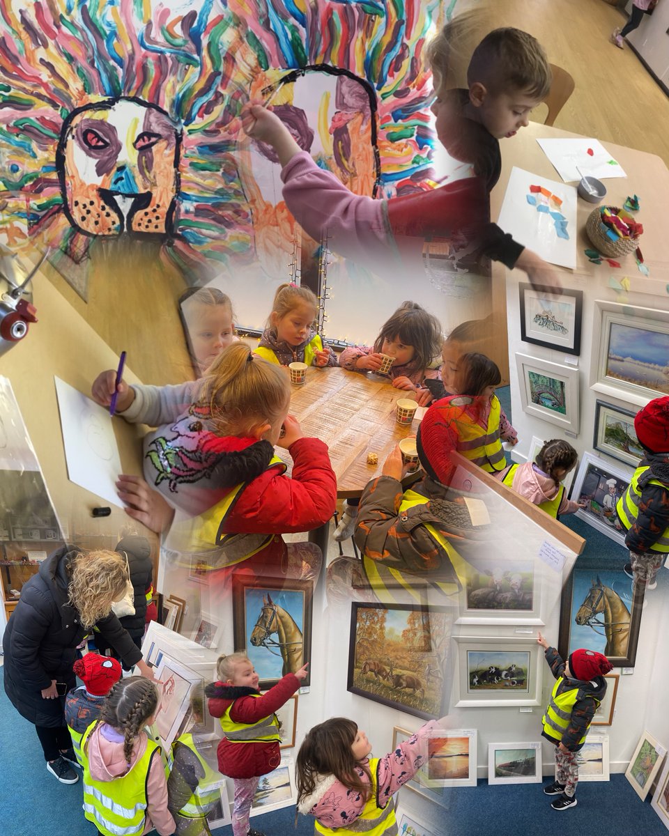 There has been lots of interest in artists and their paintings recently at Sauchie ELC so it was a visit to the local art gallery to develop this further! Can’t visit without a stop in the Cafe! 🖼️🧑‍🎨