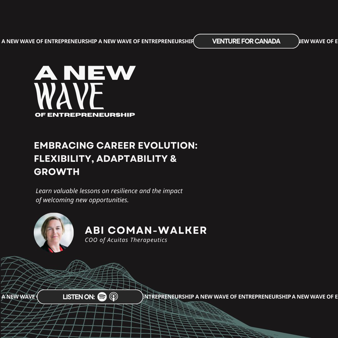 Tune into the latest episode of A New Wave of Entrepreneurship, where our guest, Abi Coman-Walker, COO at @AcuitasTx, shares her insight on the importance of adaptability, the value of diverse experiences, and more. 🎧 Listen now on Spotify & Apple Podcasts!