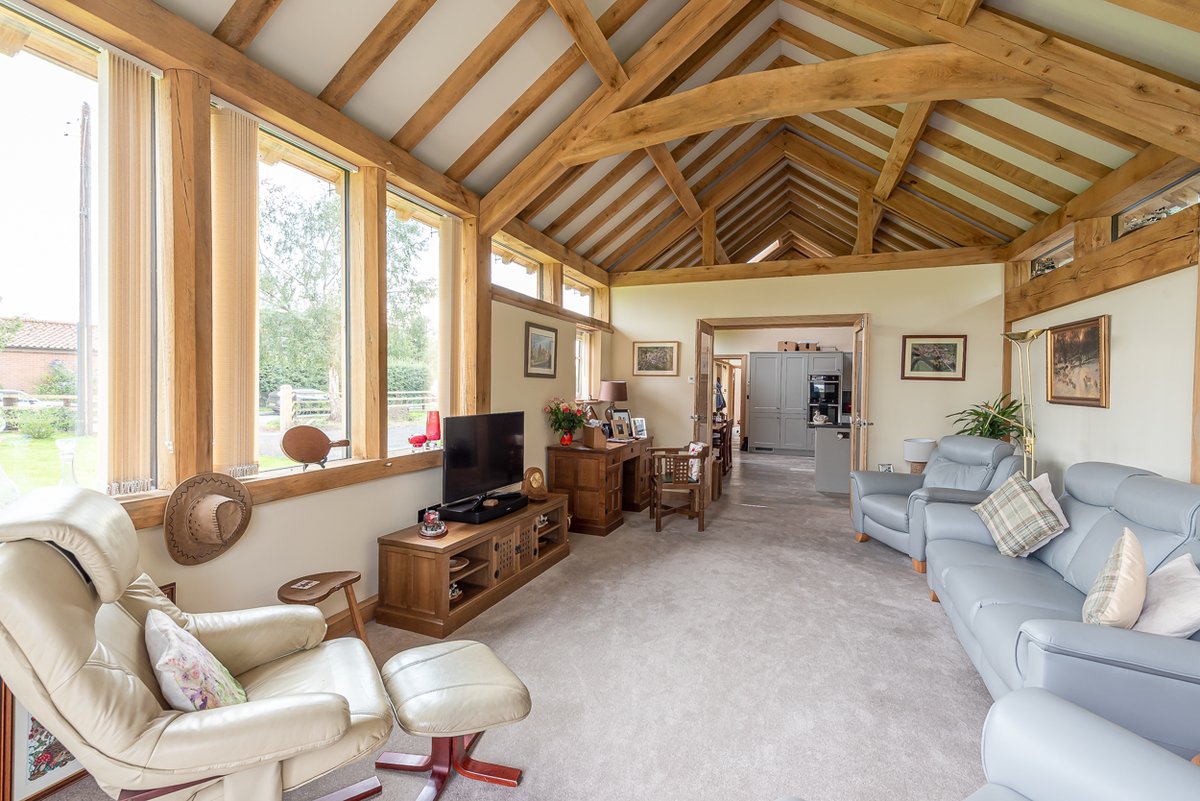 We've years of experience converting old barns into energy-efficient homes by combining contemporary design with historic character. The traditional interior of this barn conversion is complemented by the intricately crafted exterior.
#barnconversion #oakframe #traditionalcraft