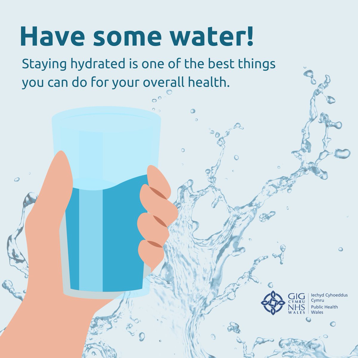 Stop scrolling! Have some water! 💧 During Health And Nutrition Week remember that staying hydrated is essential for optimal bodily functions. Keep a water bottle handy and sip regularly throughout the day. Aim to drink 6–8 glasses of water per day. So, take a sip now! #HNWeek