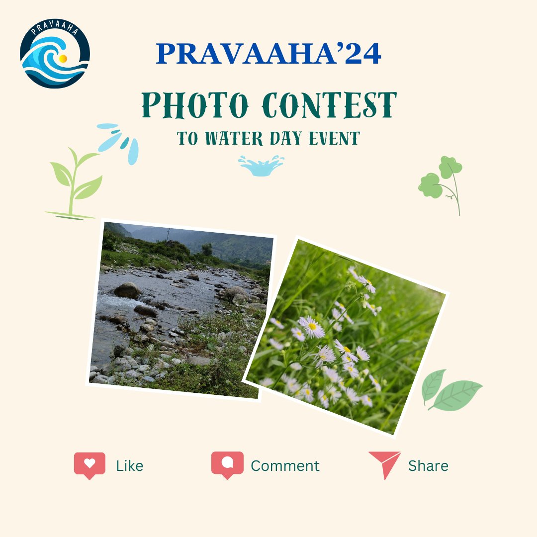📸 Nature Nurtures Water Photo Contest 🌿💧
📅 Date: 19th March 2024
Capture the Essence of Water in Nature! 🏞️
Register by 17th march 2024 on website.