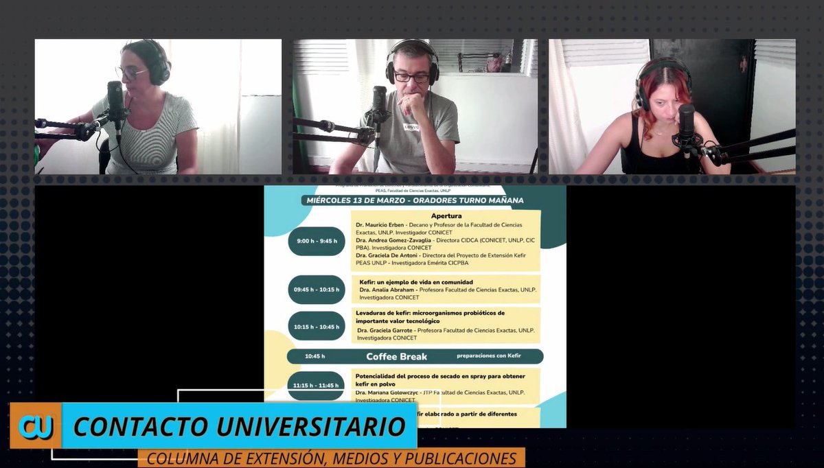 AIRE Columna de Extensión Medios y Publicaciones con   <a href="/NoellaDurante/">Noella Durante</a> <a href="/mediosunlp/">mediosunlp</a> #ContactoUniversitario AM 1390 <a href="/radioulaplata/">Radio UNLP</a> 
Hoy 20 años del Proyecto Kefir probiótico solidario