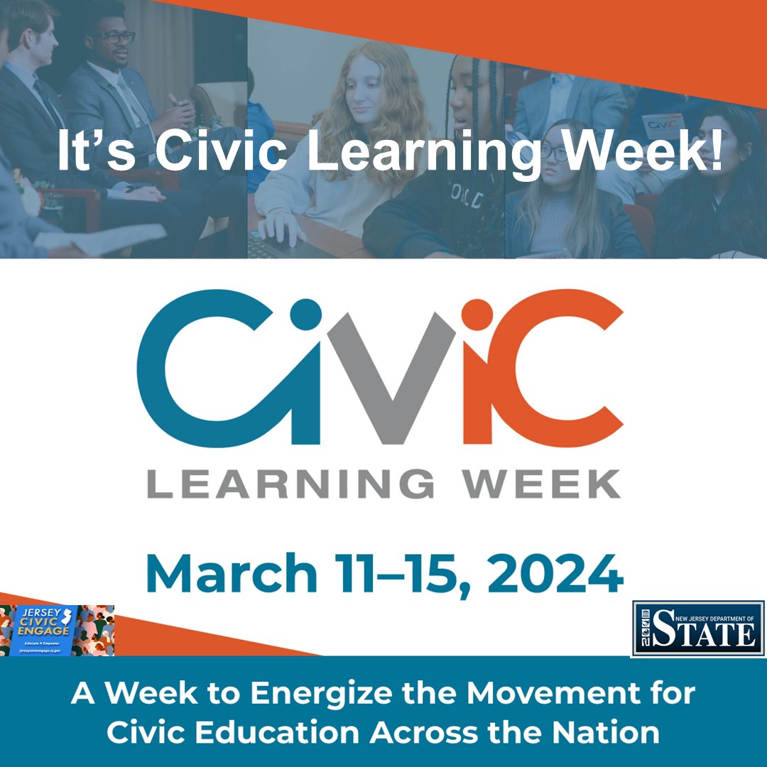 #CivicLearningWeek begins today! This week highlights civic learning as a nationwide priority for sustaining and strengthening our constitutional democracy. Find online and in-person events: civiclearningweek.org/events/ #NJCivicEngage