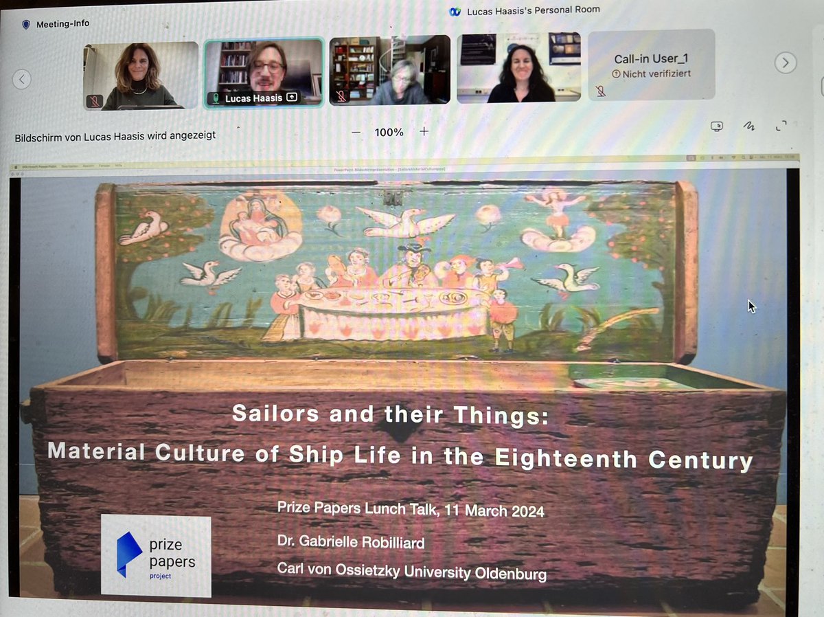 … in case you forgot. We just started with @GabyRobilliard talking about Sailors and their Things in 18th Century based on inventories found among the @Prize_Papers You can still join see below @Akademienunion @adw_goe