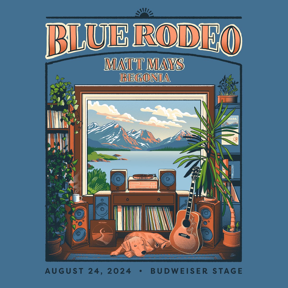 It's that time of year again! Blue Rodeo has announced their show at @BudweiserStage on August 24, 2024! The BlueRodeo.com presale starts Tuesday, March 12 at 10 am ET at tour.bluerodeo.com