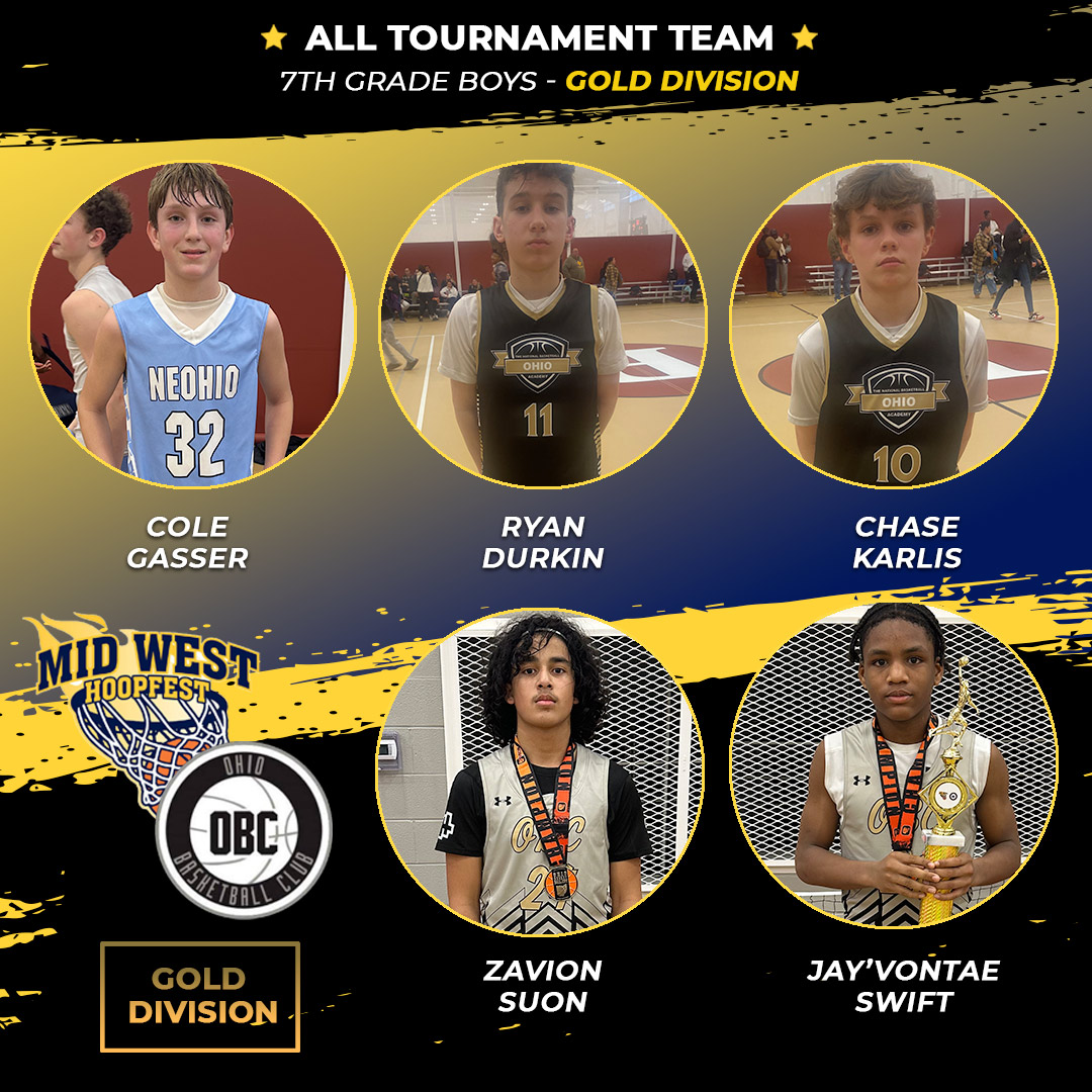 Midwest Hoopfest / OBC Classic, 7th-grade boys gold division, all-tournament team! @yngdr2 @tNBA_CLE @NEOhioBasketba1