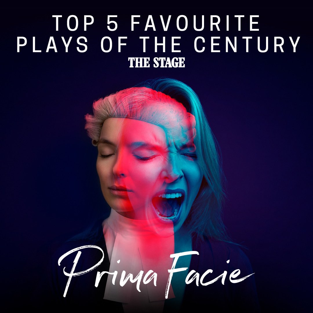 #PrimaFaciePlay has been listed as one of the ‘Top 5 Favourite Plays of the Century’ in a survey by @TheStage. Thank you all for coming to see this play and taking it into your hearts.