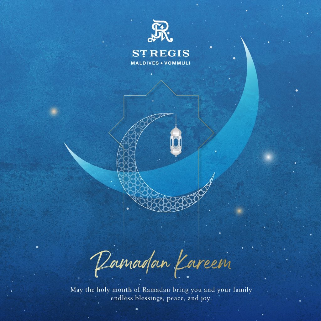 Ramadan Kareem from the serenity of #StRegisMaldives As the sun sets, may your heart be filled with peace, your spirit with gratitude, and your moments with cherished togetherness. Wishing you blessings and joy throughout this holy month. #RamadanKareem #LiveExquisite