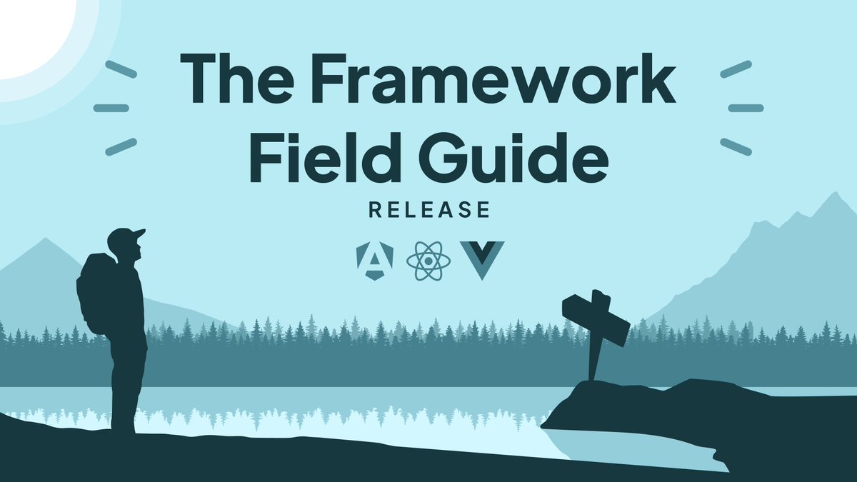 📒 After two years of work, The Framework Field Guide is officially out! 🎉 If you want to learn React, Angular, and Vue, this book is FREE and teaches all three at once. Ready to start your journey? Link in next post: