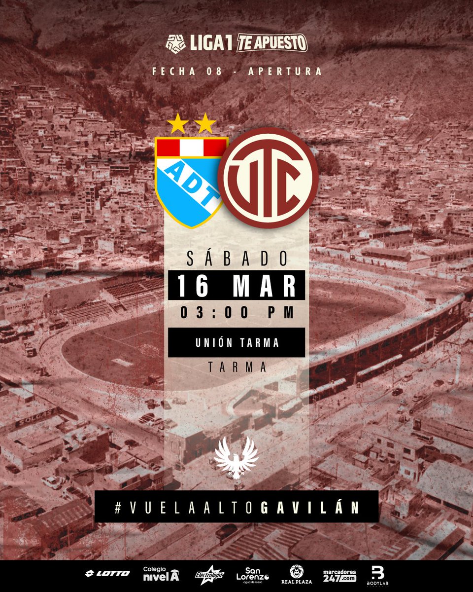 ¡Próximo partido! ⚽ El sábado 16 de marzo nuestro equipo jugará su próximo encuentro a las 3:00 pm en la ciudad de Tarma. 🏟 ¡Vamos con todo Gavilán! 🦅 #Vuelaaltogavilán #UTC2024
