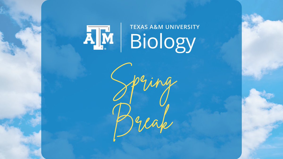 Have a fantastic Spring Break, Ags! 🏖️ Enjoy the well-earned time off, and we'll see you back in #Aggieland next week! 👍