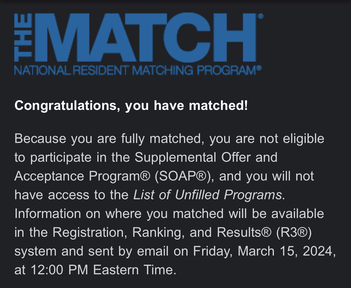 I’m going to be a Physiatrist! #PMR #Match2024
