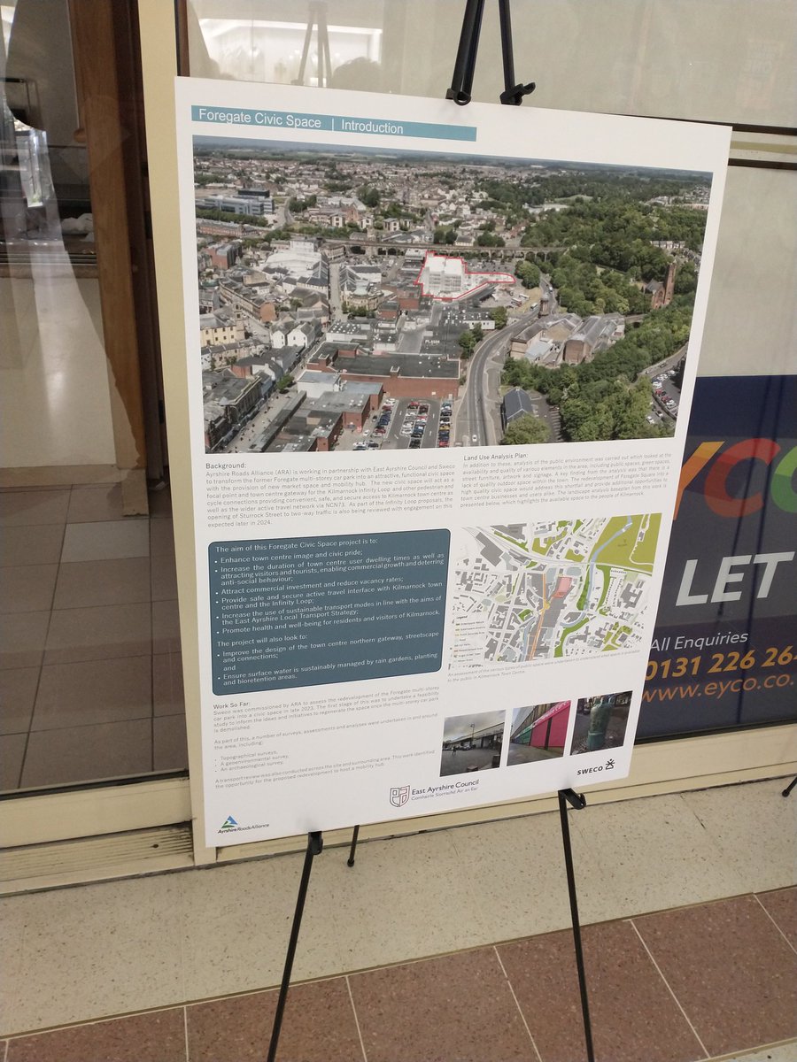 It was nice to pop into the Burns Mall on Saturday and give opinions on the multi storey space and what it could offer. @EastAyrshire @VibrantEAC @LoveLocalEA @AyrshireRoads