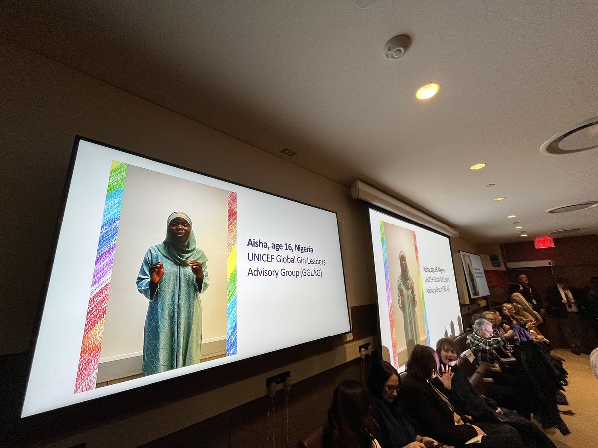 Abby Erikson (@abbyerikson) on Twitter photo A deliberate start to #CSW68 by attending a dialogue on rights and needs of adolescent girls with <a href="/UNICEF/">UNICEF</a> !
80% of <a href="/UNTrustFundEVAW/">UN Trust Fund to End Violence against Women</a> projects in the past 11 years of funding cycles work directly w/ and for adolescent girls.
#ShowUpForGirls
<a href="/UN_Women/">UN Women</a> <a href="/UNGEI/">UN Girls' Education Initiative</a> A deliberate start to #CSW68 by attending a dialogue on rights and needs of adolescent girls with <a href="/UNICEF/">UNICEF</a> !
80% of <a href="/UNTrustFundEVAW/">UN Trust Fund to End Violence against Women</a> projects in the past 11 years of funding cycles work directly w/ and for adolescent girls.
#ShowUpForGirls
<a href="/UN_Women/">UN Women</a> <a href="/UNGEI/">UN Girls' Education Initiative</a>