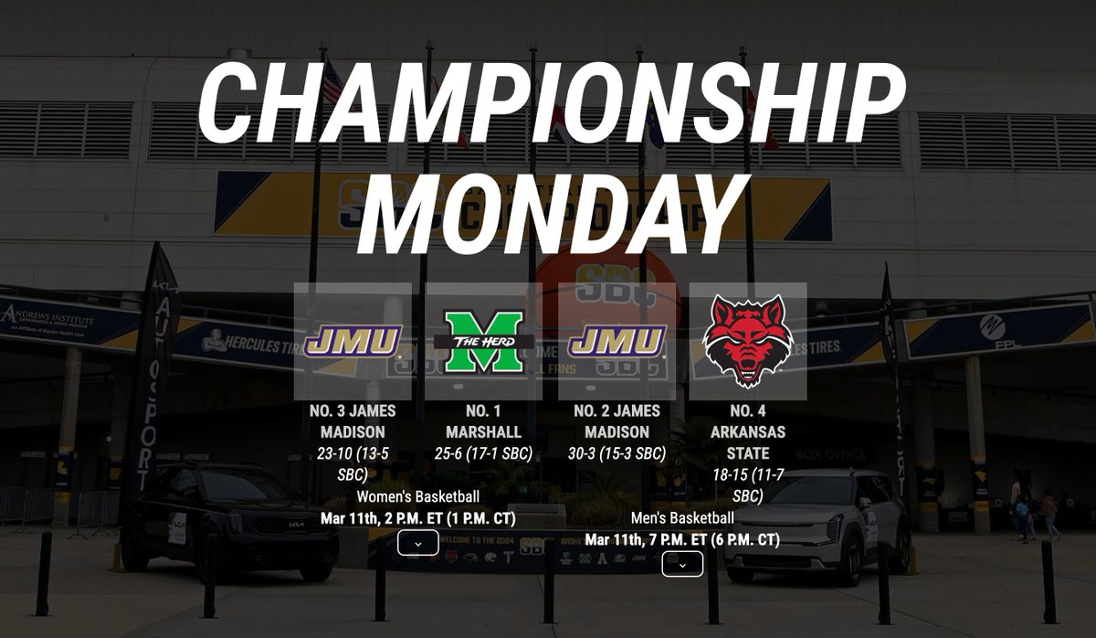 Championship Monday! 

It's not every day that two trophies are on the line! Make sure you know how to follow along with both basketball games today. ⤵️

ℹ️ | jmusports.com/gamedays/

#GoDukes