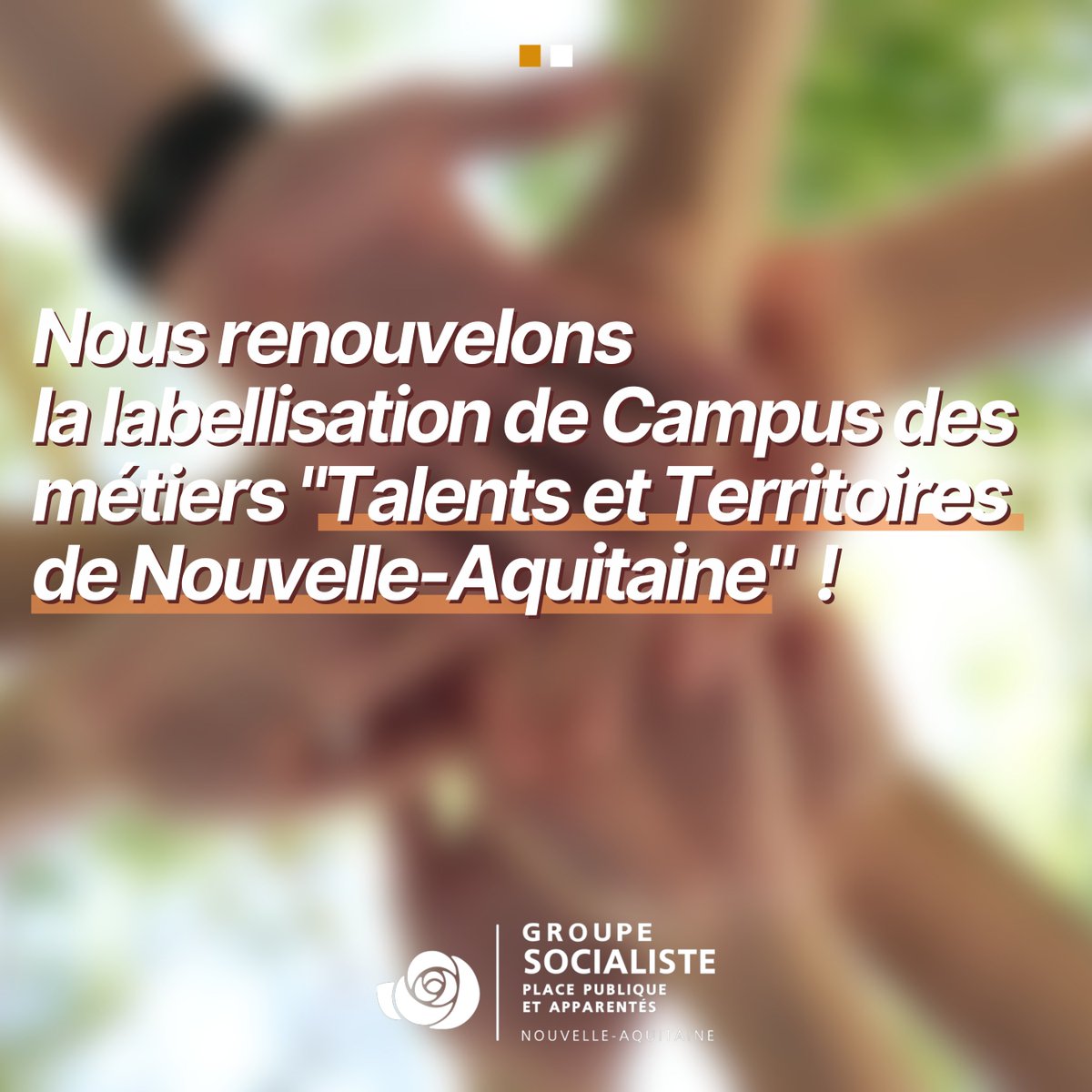 elus_PS_NA's tweet image. · 𝐍𝐨𝐮𝐬 𝐬𝐨𝐮𝐭𝐞𝐧𝐨𝐧𝐬 𝐥'𝐎𝐫𝐢𝐞𝐧𝐭𝐚𝐭𝐢𝐨𝐧 avec le label  "Talents et Territoires de Nouvelle-Aquitaine" 🌟

Unique en France, il dynamise les campus régionaux, favorise l'insertion professionnelle et met en lumière les secteurs qui recrutent. 

#TTNA #JDPlénière