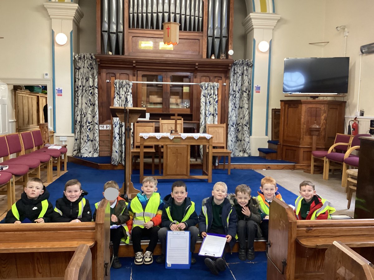 HazelClass_RE's tweet image. An amazing trip to the Church this morning! The children enjoyed exploring inside and outside of the church and the different objects and stories told.
