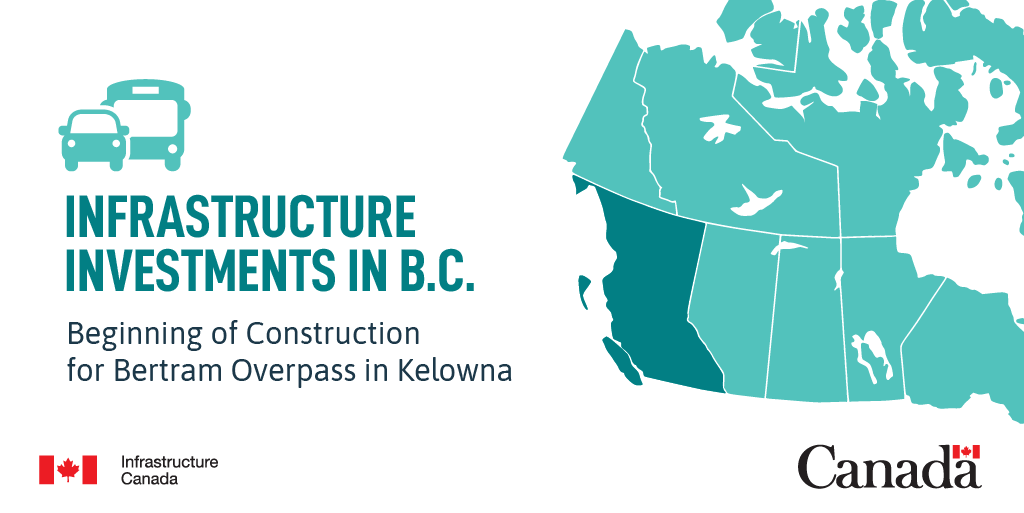 A new multi-use overpass in Kelowna #BC will link pedestrians and cyclists with transit, services, and businesses on both sides of Highway 97. Learn more: kelowna.ca/our-community/…