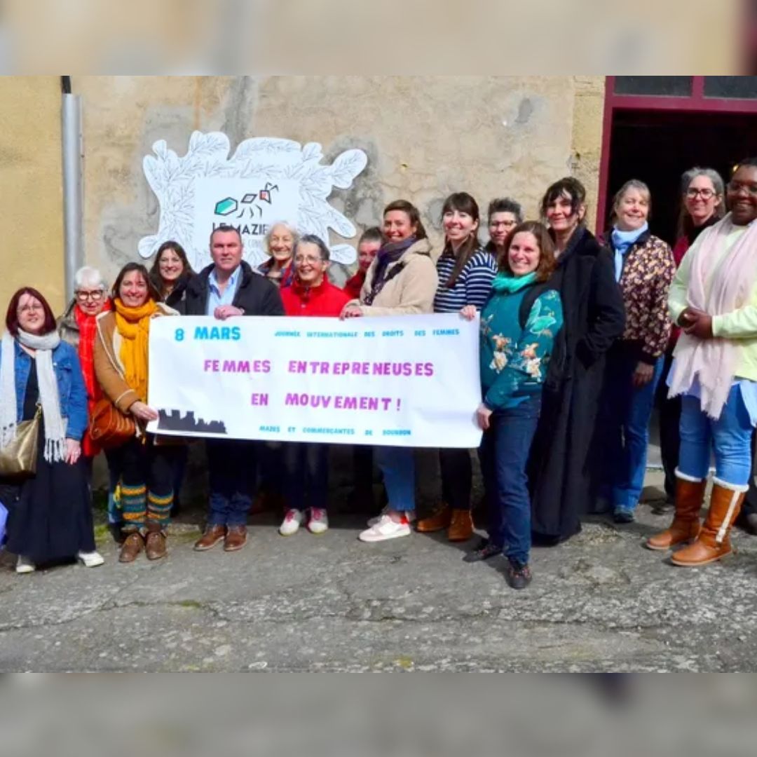 Vendredi 8 mars 2024 : Une marche dans le centre bourg de Bourbon pour mettre en lumière ✨l'entrepreneuriat féminin 👏

#8mars #journéeinternationalesdesdroitsdesfemmes #femmes #égalité #entrepreneuses