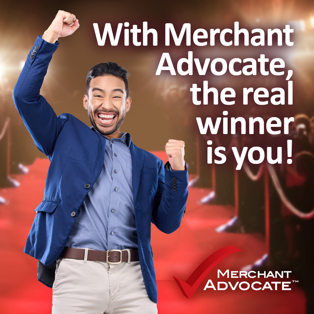 There’s no drama or suspense here, only breathtaking savings! That’s why Merchant Advocate’s clients are the real winners—when working with us as best supporting business. Find out how we can make you our co-star with a FREE, no-risk analysis. merchantadvocate.com