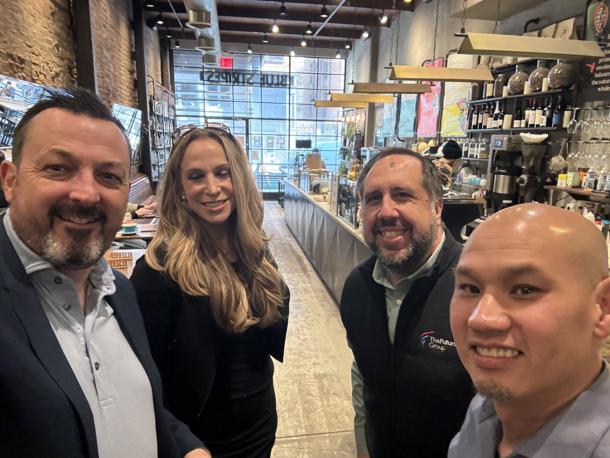 Great to get some of the @TheFuturumGroup NY gang together this morning. @Shirastweet @Keith_Kirkpat @TonyCarriniTFG We miss you @danielnewmanUV !!!