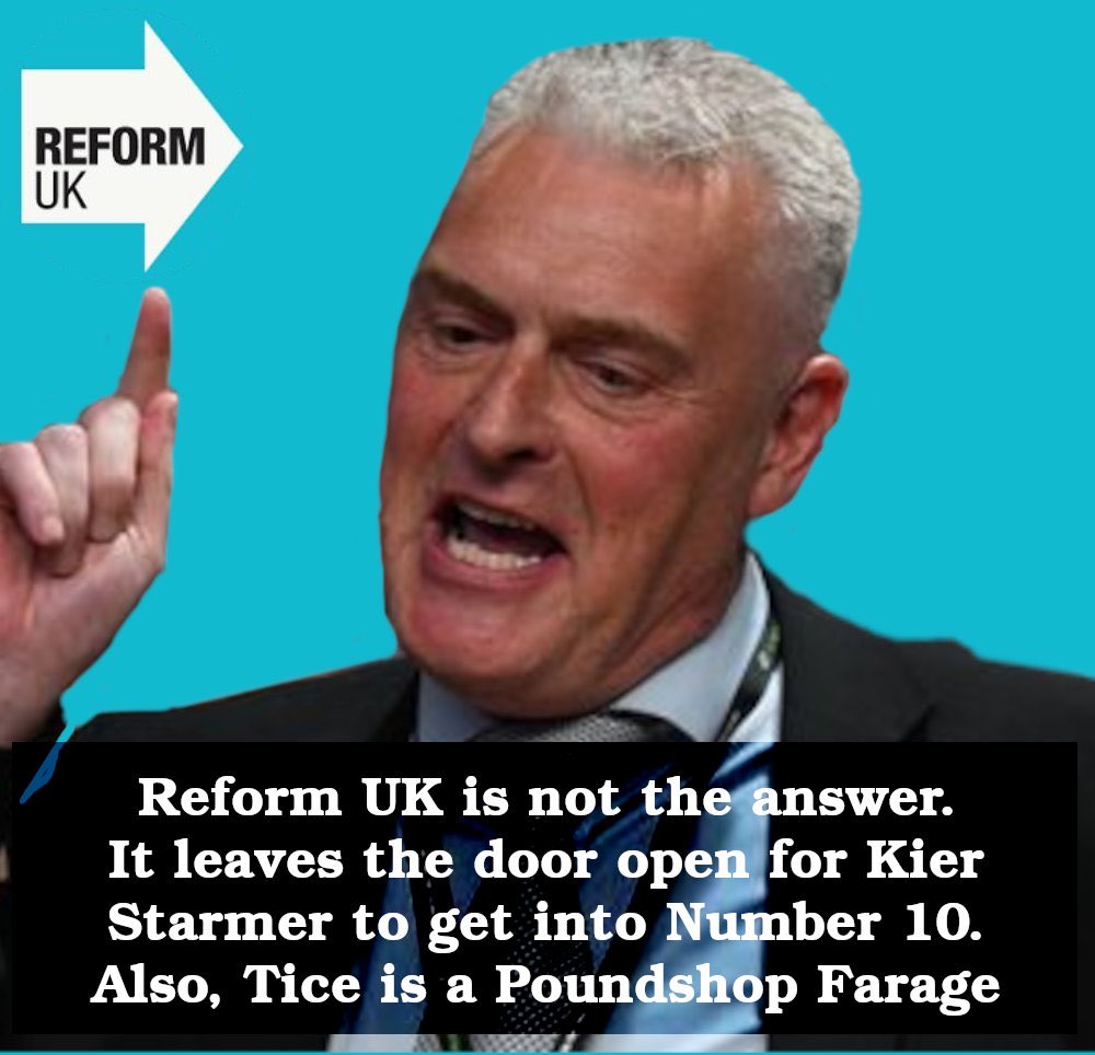 carolvorders's tweet image. 30p Lee Anderson 
said 
"Tice is a poundshop Farage"

Now he's joined Reform, does that make them the £1.30 Party?

Whatever.....Ashfield's going Labour 👏🏼👏🏼

Well done Lee. You've smashed it 🙄
