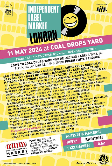 .@indielabelmkt will return to London's <a href="/CoalDropsYard/">Coal Drops Yard</a> on Saturday, May 11th with vinyl rarities, test pressings, extended back catalogues, signed merchandise, advance copies.

Also Craft Makers Corner, London Brewers’ Market &amp; music.

News: bit.ly/3VfbQK4